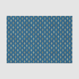 Blue Egyptian Ankh Tissue Paper Einzigartiges Wr Seidenpapier