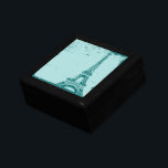 Blue Eiffel Tower Keepake Box Geschenkbox<br><div class="desc">Perfekte Sake Box für Braut und Bräutigam,  Hochzeitsfeier oder alle Gäste. Fügen Sie Text hinzu,  um Ihre eigene persönliche Nachricht und/oder Ihr Foto zu haben. Ideal für jeden Anlaß,  Hochzeiten,  Geburtstage,  Jubiläen und vieles mehr. Ideal für alle,  die Paris,  Frankreich Lieben.</div>