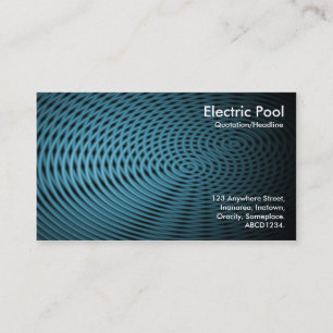 Blue Electric Pool 05 Visitenkarte