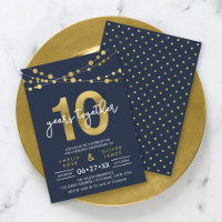 Blue Elegant Lights 10. Hochzeitstag