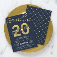 Blue Elegant Lights 20. Hochzeitstag