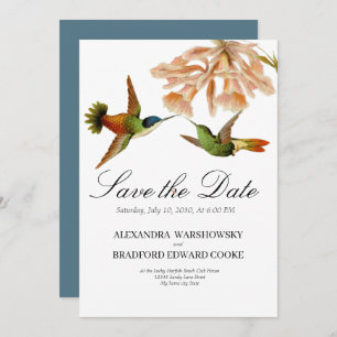 Blue Elegant Wedding Hummingbird