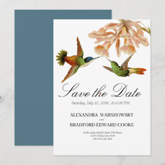 Blue Elegant Wedding Hummingbird