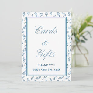 Blue Elegante Classic Wedding Cards & Gifts Zeiche