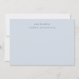 Blue Elegante Personalisiert Stationery Mitteilungskarte