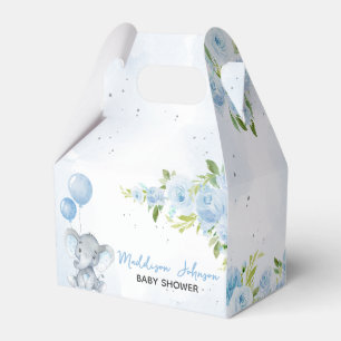 Blue Elephant Baby Dusche Geschenkschachtel