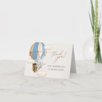 Blue Elephant Balloon Baby Dusche Vielen Dank