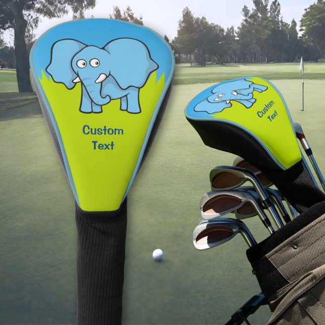 Blue Elephant Cartoon Golf Headcover (Von Creator hochgeladen)