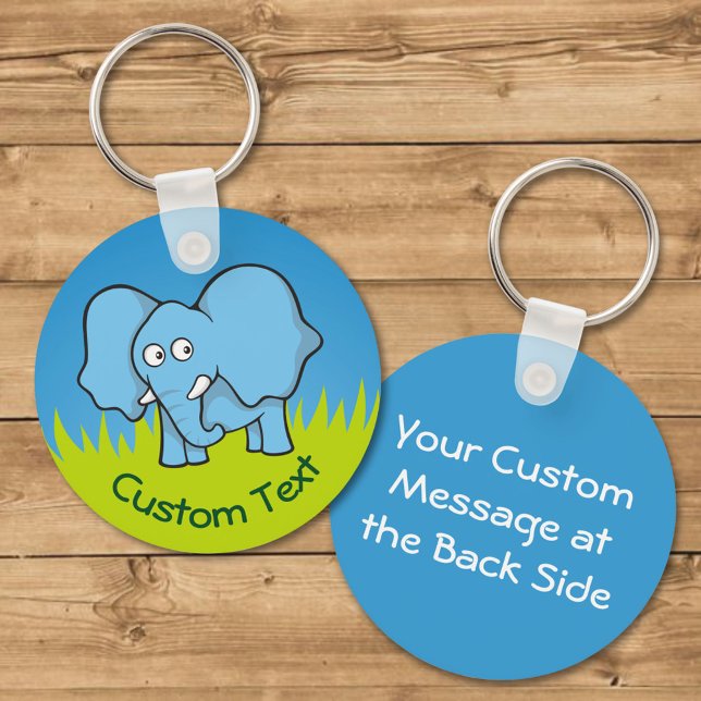 Blue Elephant Cartoon Schlüsselanhänger (Von Creator hochgeladen)