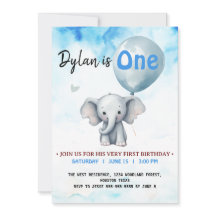 Blue Elephant erste Geburtstagsparty