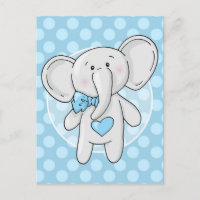 Blue Elephant - Niedliches Baby Boys Room Kinderzi