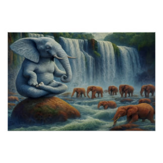 Blue Elephant  Poster