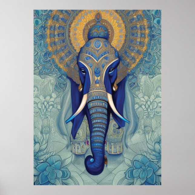 Blue Elephant Poster (Vorne)