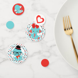 Blue Elephant Punkt Baby Dusche Konfetti
