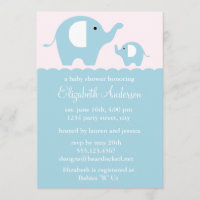 Blue Elephants Babydusche