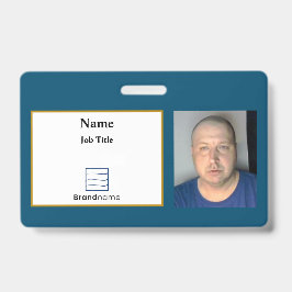 Blue Employee ID Abzeichen Ausweis