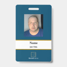 Blue Employee ID Abzeichen