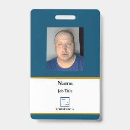 Blue Employee ID Abzeichen Ausweis
