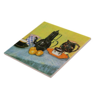 Blue Enamel Coffeepot Earthenware Van Gogh Fine Fliese