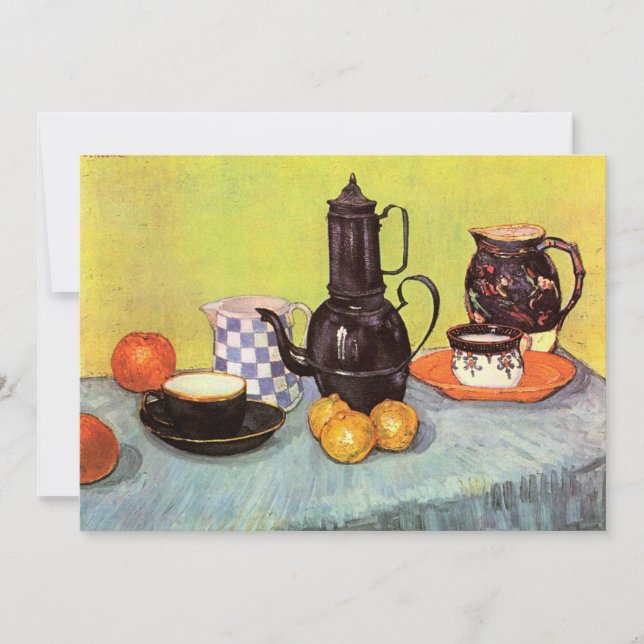 Blue Enamel Coffeepot von Vincent van Gogh (Vorderseite)