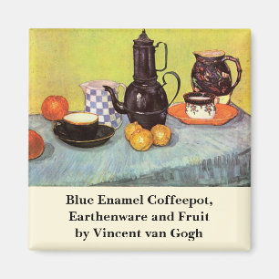 Blue Enamel Coffeepot von Vincent van Gogh Magnet