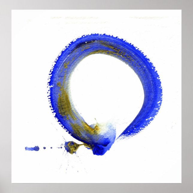 Blue Enso Poster (Vorne)