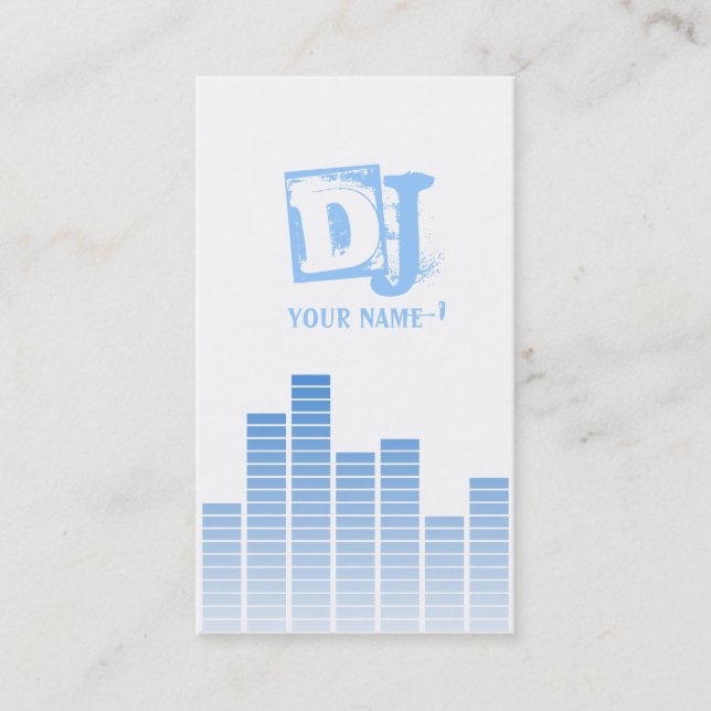 Blue Equalizer Visitenkarte (Vorderseite)