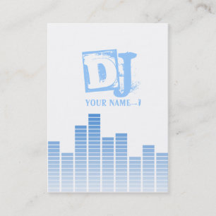 Blue Equalizer Visitenkarte