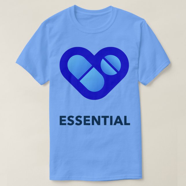 BLUE ESSENTIAL 1 T-Shirt (Design vorne)