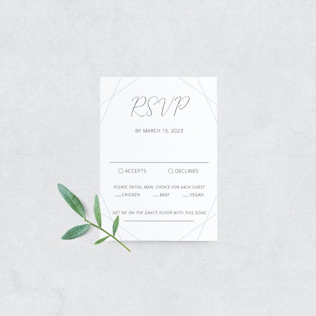 Blue Eucalyptus Wedding RSVP Card Karte (Von Creator hochgeladen)