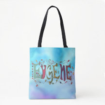 Blue Eugene Tote Bag