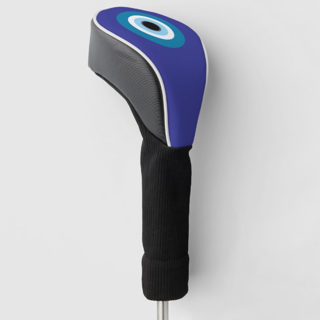 Blue Evil Eye Driver Cover for Golf Clubs Headcover (angewinkelt)