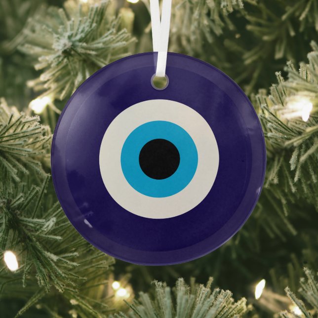 Blue Evil Eye Glas Weihnachtsschmuck (InSitu)