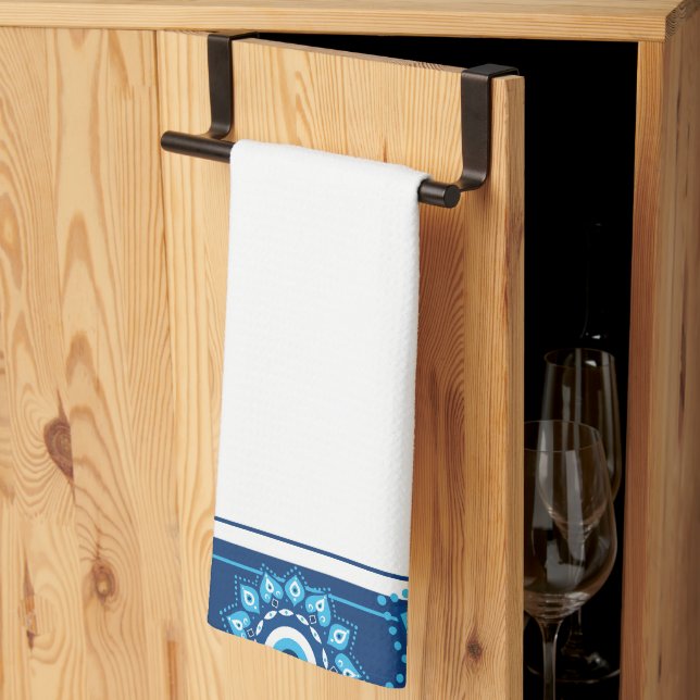 Blue Evil Eye Hand Küchentücher (Drittel gefaltet)