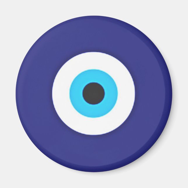 Blue Evil Eye Magnet (Vorne)