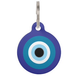 Blue Evil Eye Pet Tag Haustiermarke