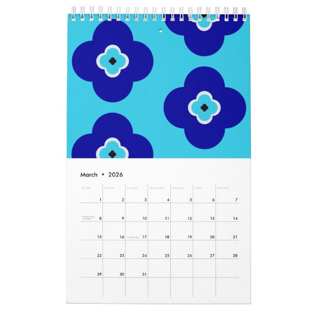 Blue Evil Eye Protective Talisman and Nazar Art Kalender (Mär 2026)