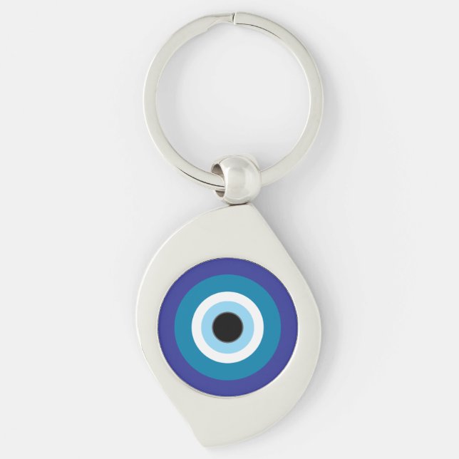 Blue Evil Eye Schlüsselanhänger (Vorderseite)