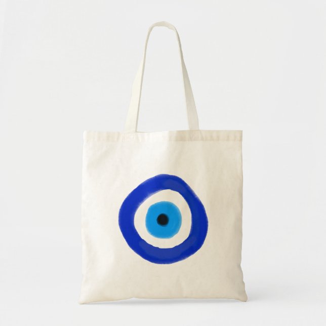 Blue Evil Eye Tragetasche (Vorne)