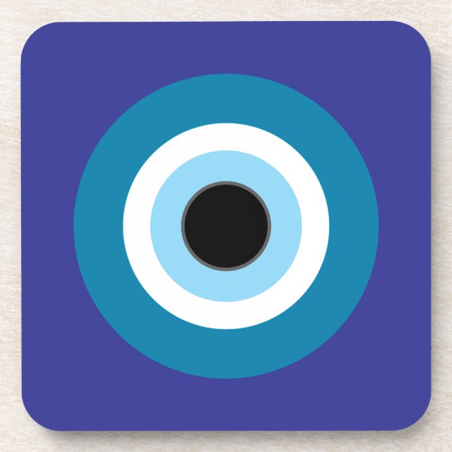 Blue Evil Eye Untersetzer (Vorderseite)