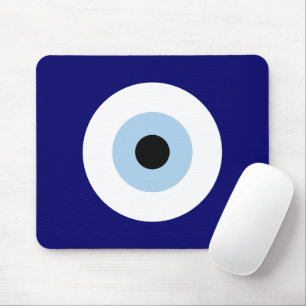 Blue Evil Eye Viel Glück & Protection Symbol Mousepad