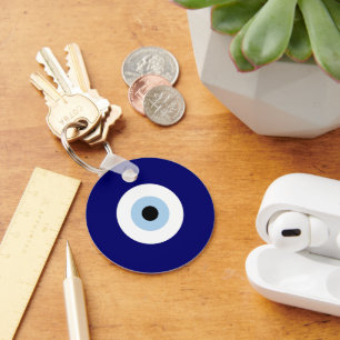 Blue Evil Eye Viel Glück & Protection Symbol Schlüsselanhänger