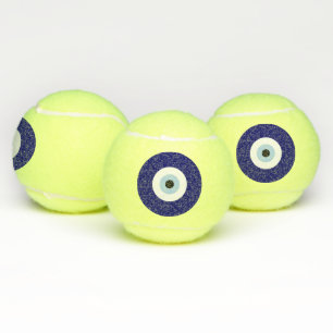Blue Evil Eye Viel Glück & Protection Symbol Tennisbälle