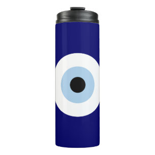 Blue Evil Eye Viel Glück & Protection Symbol Thermosbecher
