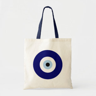 Blue Evil Eye Viel Glück & Protection Symbol Tragetasche