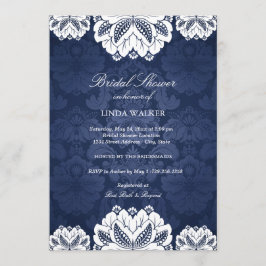 Blue Exotic Blume | Brautdusche Einladung