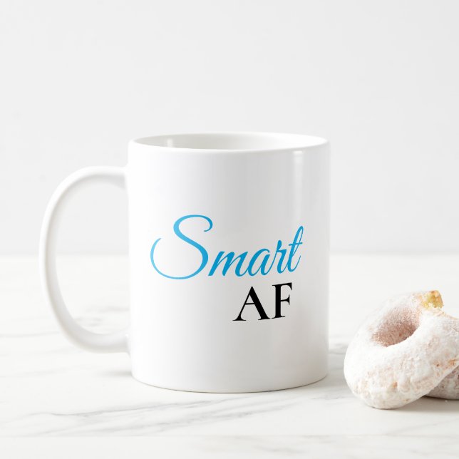 Blue Expression Statement für den Kaffee - Tasse d (Mit Donut)