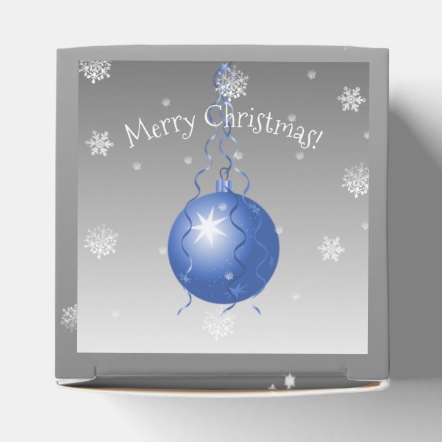 Blue Extravagante Weihnachtsschmuck Gefallen Box Geschenkschachtel (Oben)