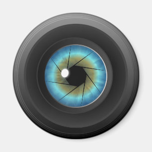 Blue Eye Camera Lens Custom Kühlschrankmagnet Magnet