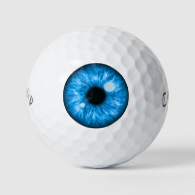 Blue Eye Funny Golfball (Vorderseite)